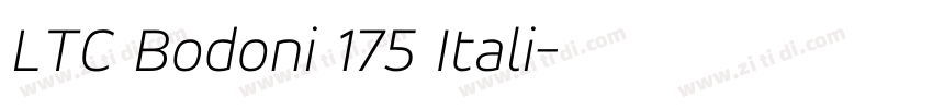 LTC Bodoni 175 Itali字体转换